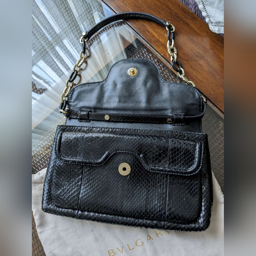 Bulgari Leoni Python Clutch - Picture 4 of 4